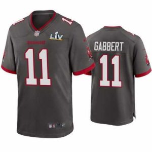 High quality Blaine Gabbert Buccaneers Pewter Super Bowl Lv Game Jersey