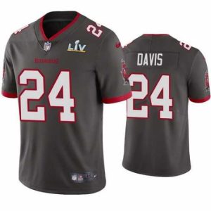 Finest Carlton Davis Buccaneers Pewter Super Bowl Lv Vapor Limited Jersey