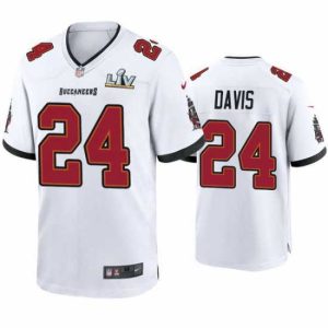 Premium Carlton Davis Buccaneers White Super Bowl Lv Game Jersey