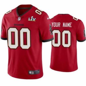 Marvelous Custom Buccaneers Red Super Bowl Lv Vapor Limited Jersey