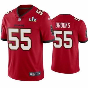 Finest Derrick Brooks Buccaneers Red Super Bowl Lv Vapor Limited Jersey