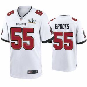 Marvelous Derrick Brooks Buccaneers White Super Bowl Lv Game Jersey