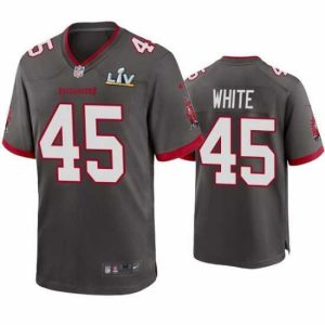 Marvelous Devin White Buccaneers Pewter Super Bowl Lv Game Jersey