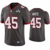 Men Devin White Buccaneers Pewter Super Bowl Lv Vapor Limited Jersey 778824 22760 550X550
