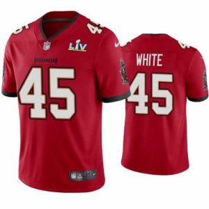 High quality Devin White Buccaneers Red Super Bowl Lv Vapor Limited Jersey