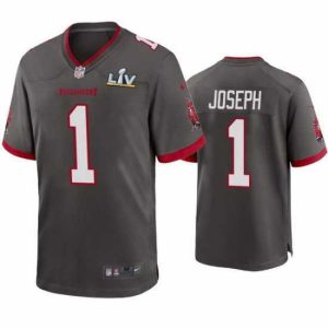 Premium Greg Joseph Buccaneers Pewter Super Bowl Lv Game Jersey