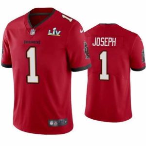 High quality Greg Joseph Buccaneers Red Super Bowl Lv Vapor Limited Jersey