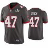 Men John Lynch Buccaneers Pewter Super Bowl Lv Vapor Limited Jersey 778864 22760 550X550
