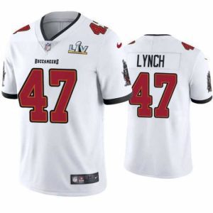 Gorgeous John Lynch Buccaneers White Super Bowl Lv Vapor Limited Jersey