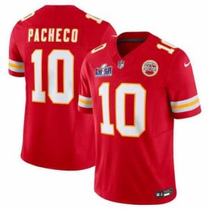Superior Kansas City Chiefs 10 Isiah Pacheco Red 2023 F.U.S.E  Vapor Untouchable Limited Stitched 2024 Super Bowl LVIII Jersey