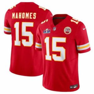 Premium Kansas City Chiefs 15 Patrick Mahomes Red 2023 F.U.S.E  Vapor Untouchable Limited Stitched 2024 Super Bowl LVIII Jersey