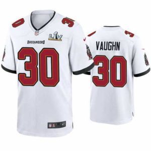 Outstanding Ke'Shawn Vaughn Buccaneers White Super Bowl Lv Game Jersey