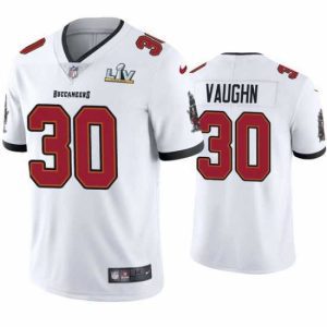 Premium Ke'Shawn Vaughn Buccaneers White Super Bowl Lv Vapor Limited Jersey