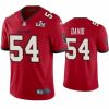 Men Lavonte David Buccaneers Red Super Bowl Lv Vapor Limited Jersey 778882 22760 550X550