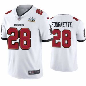 Premium Leonard Fournette Buccaneers White Super Bowl Lv Vapor Limited Jersey