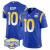 Men Los Angeles Rams 10 Cooper Kupp Blue 2024 NFC West Champions With 4 Star C Patch F U S E Vapor Untouchable Stitched Football Jersey 888244 21804 550X550