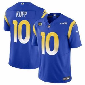 Marvelous Los Angeles Rams 10 Cooper Kupp Royal 2024 F.U.S.E With 4 Star C Patch Vapor Limited Stitched Jersey