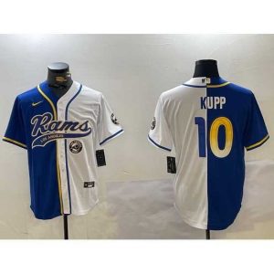 Superb Los Angeles Rams 10 Cooper Kupp Royal Cool Base Stitched Baseball Jersey