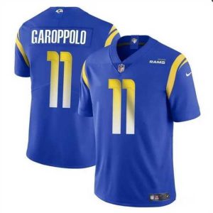 Gorgeous Los Angeles Rams 11 Jimmy Garoppolo Blue Vapor Untouchable Stitched Football Jersey