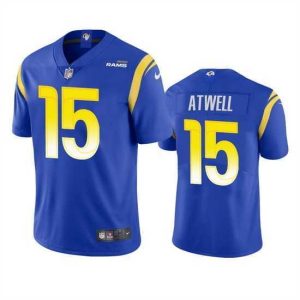 Exceptional Los Angeles Rams 15 Tutu Atwell Royal Vapor Untouchable Limited Stitched Football Jersey