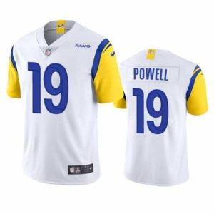 Marvelous Los Angeles Rams 19 Brandon Powell White Vapor Untouchable Limited Stitched Football Jersey