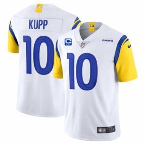Marvelous Los Angeles Rams 2022 #10 Cooper Kupp White With 3-star C Patch Vapor Untouchable Limited Stitched NFL Jersey