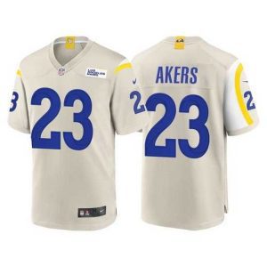 Premium Los Angeles Rams 23 Cam Akers Bond Vapor Untouchable Limited Stitched Jersey