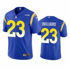 Superior Los Angeles Rams 23 Kyren Williams Royal Vapor Limited Stitched Football Jersey