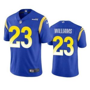 Superior Los Angeles Rams 23 Kyren Williams Royal Vapor Untouchable Limited Stitched Football Jersey