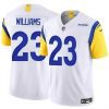 Exceptional Los Angeles Rams 23 Kyren Williams White 2024 Vapor Untouchable Stitched Football Jersey 2 Men Los Angeles Rams 23 Kyren Williams White 2024 Vapor Untouchable Stitched Football Jersey 883990 21804 550X550