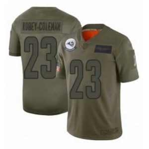 Exquisite Los Angeles Rams 23 Nickell Robey Coleman Limited Camo 2019 Salute to Service Football Jersey