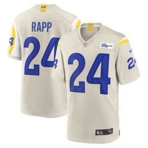 High quality Los Angeles Rams #24 Taylor Rapp Bone Stitched Football Limited Jersey