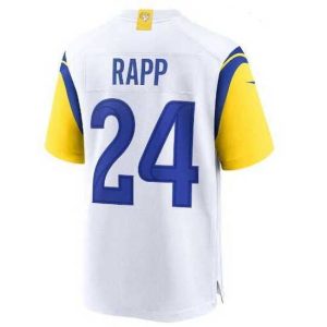 Marvelous Los Angeles Rams #24 Taylor Rapp White Stitched Football Limited Jersey
