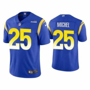 Superior Los Angeles Rams 25 Sony Michel 2021 Royal Vapor Untouchable Limited Stitched Football Jersey