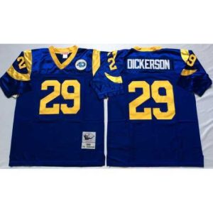 Exceptional Los Angeles Rams 29 Eric Dickerson Blue M&N Throwback Jersey