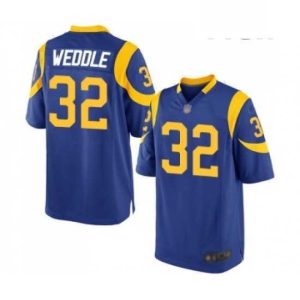 Premium Los Angeles Rams 32 Eric Weddle Game Royal Blue Alternate Football Jersey
