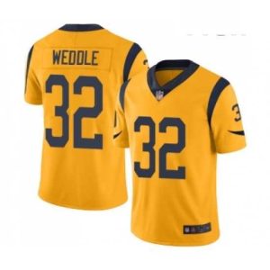 Superb Los Angeles Rams 32 Eric Weddle Limited Gold Rush Vapor Untouchable Football Jersey