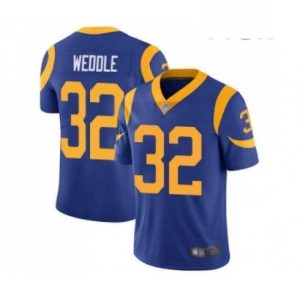 Outstanding Los Angeles Rams 32 Eric Weddle Royal Blue Alternate Vapor Untouchable Limited Player Football Jersey