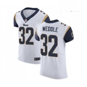Exceptional Los Angeles Rams 32 Eric Weddle White Vapor Untouchable Elite Player Football Jersey