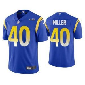 Marvelous Los Angeles Rams 40 Von Miller 2021 Royal Vapor Untouchable Limited Stitched Football Jersey