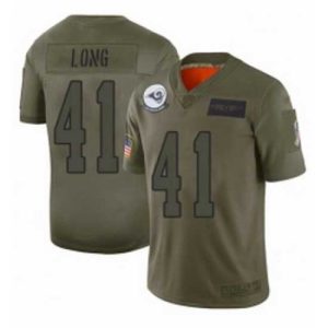 Exceptional Los Angeles Rams 41 David Long Limited Camo 2019 Salute to Service Football Jersey