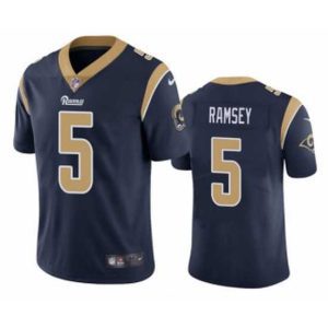 Exquisite Los Angeles Rams 5 Jalen Los Angeles Ramsey Navy Vapor Untouchable Limited Stitched Jersey