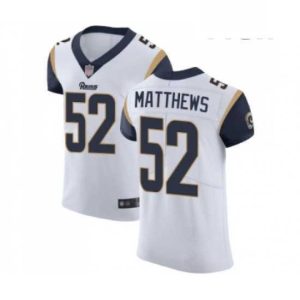 Superb Los Angeles Rams 52 Clay Matthews White Vapor Untouchable Elite Player Football Jersey