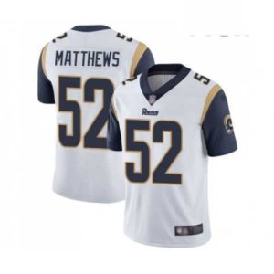 Exceptional Los Angeles Rams 52 Clay Matthews White Vapor Untouchable Limited Player Football Jersey