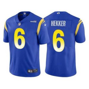 Exquisite Los Angeles Rams 6 Johnny Hekker Vapor Limited Blue Jersey