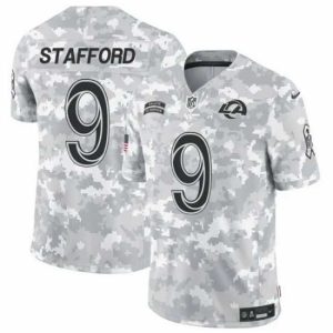 Exceptional Los Angeles Rams 9 Matthew Stafford 2024 F.U.S.E Arctic Camo Salute To Service Limited Stitched Football Jersey