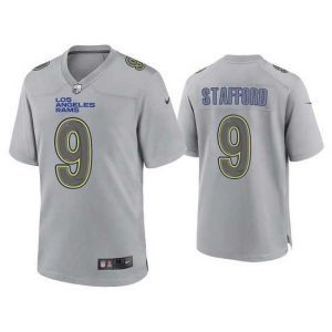 Marvelous Los Angeles Rams 9 Matthew Stafford Grey Atmosphere Fashion Stitched Game Jersey