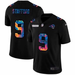 Exceptional Los Angeles Rams 9 Matthew Stafford Nike Multi Color Black 2020 NFL Crucial Catch Vapor Untouchable Limited Jersey