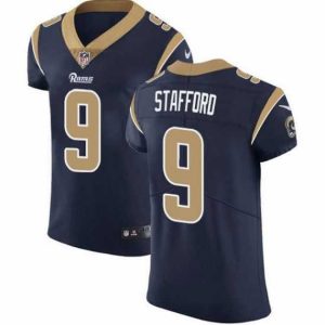 Gorgeous Los Angeles Rams 9 Matthew Stafford Navy Blue Team Color Stitched NFL Vapor Untouchable Elite Jersey