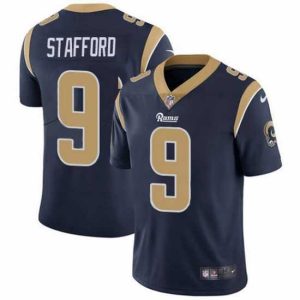 Exquisite Los Angeles Rams 9 Matthew Stafford Navy Blue Team Color Stitched NFL Vapor Untouchable Limited Jersey